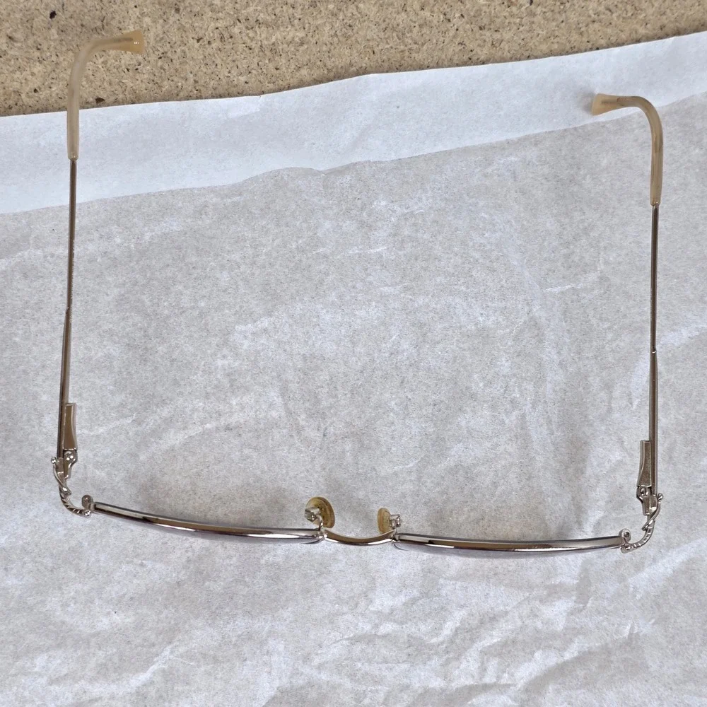 Gloria Vanderbilt M25 Gold Purple Oval Eyeglasses Frames Zyloware 123mm Vintage‎